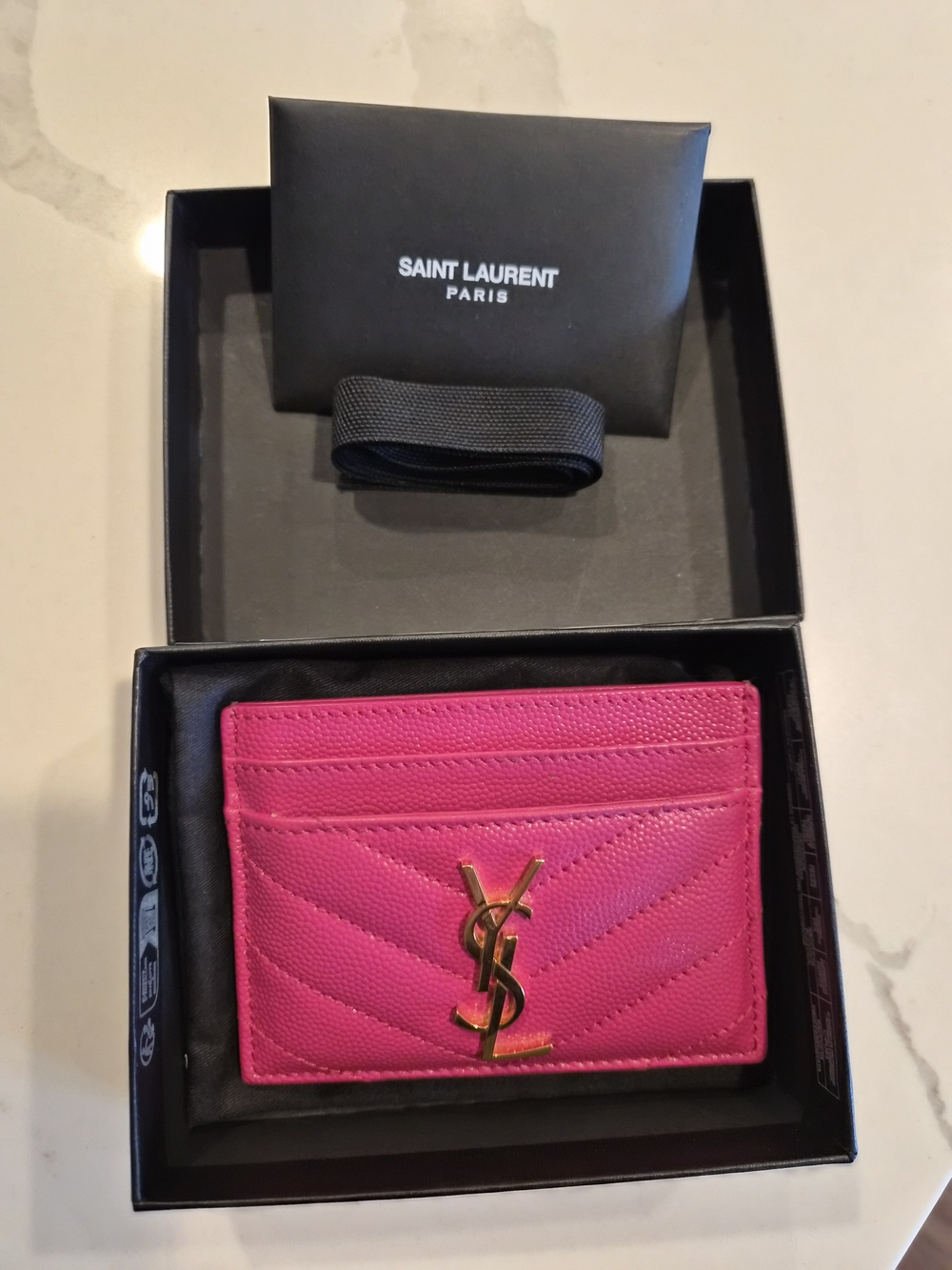 Saint Laurent Cassandre Matelasse Card Case